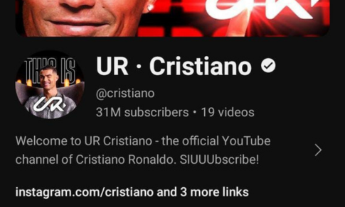 Cristiano Ronaldo’s YouTube Channel Surges Past 25 million Subscribers in 24 Hou...